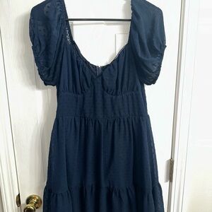 Miami Midnight Blue Midi Dress